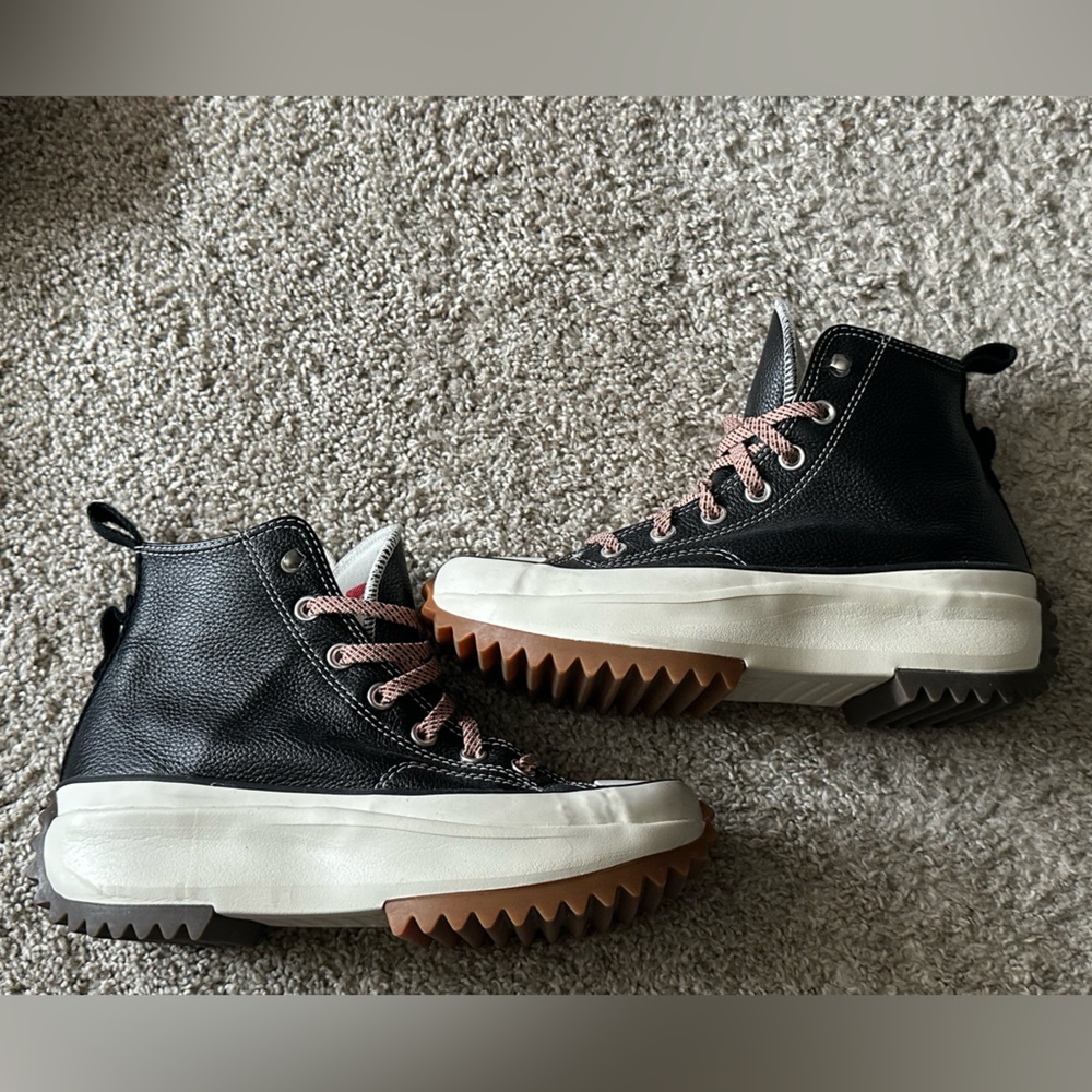 Run Star Hike Platform Hightop Leather Sneakers
